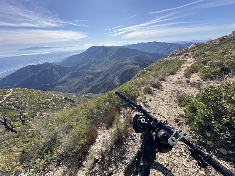 Looking at Trabuco Peak from Upper Holy Jim