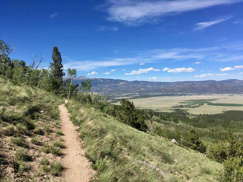 A clearing along the trail