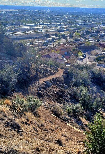 Looking down Fiddy Cent 365b from junction of Foo Drop.