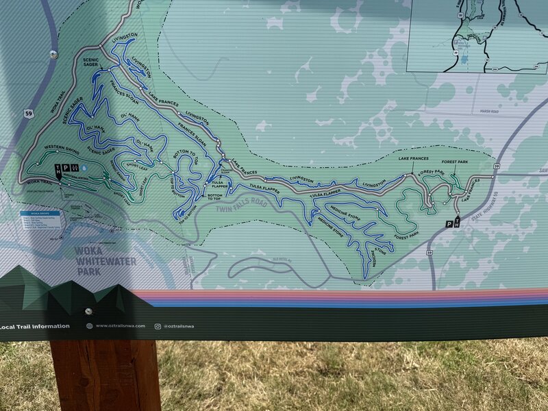 Map of Lake Frances Trails