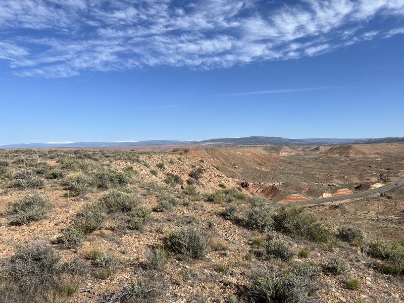 On trail overlooking Highway 40.