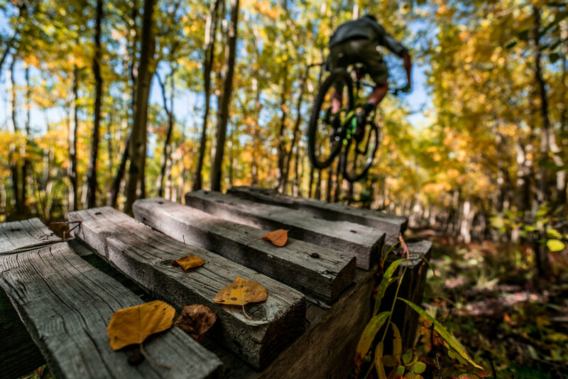 The old wooden jump on upper Elk Run.