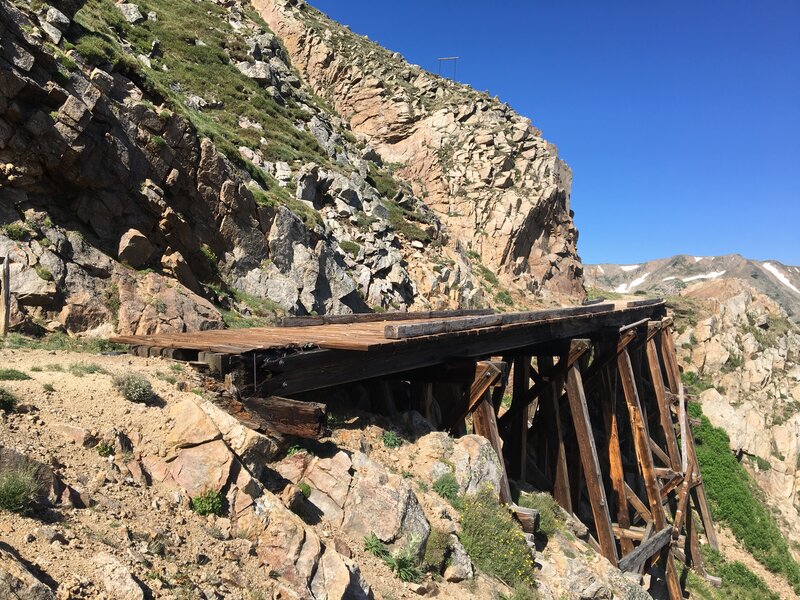 The trestle at the top of the pass.