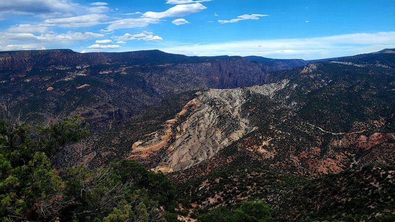 Canyon view near the top of the climb.