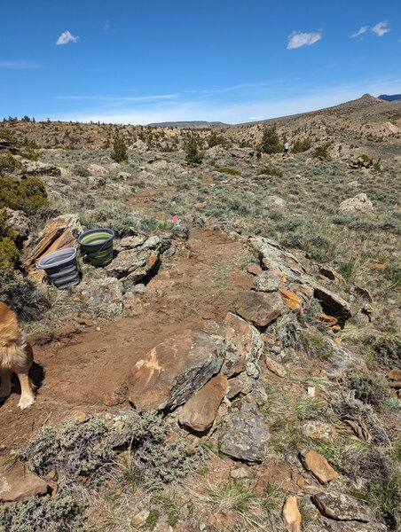 The terrain is rocky so the trails are moderately technical. We tried to keep this one easier.