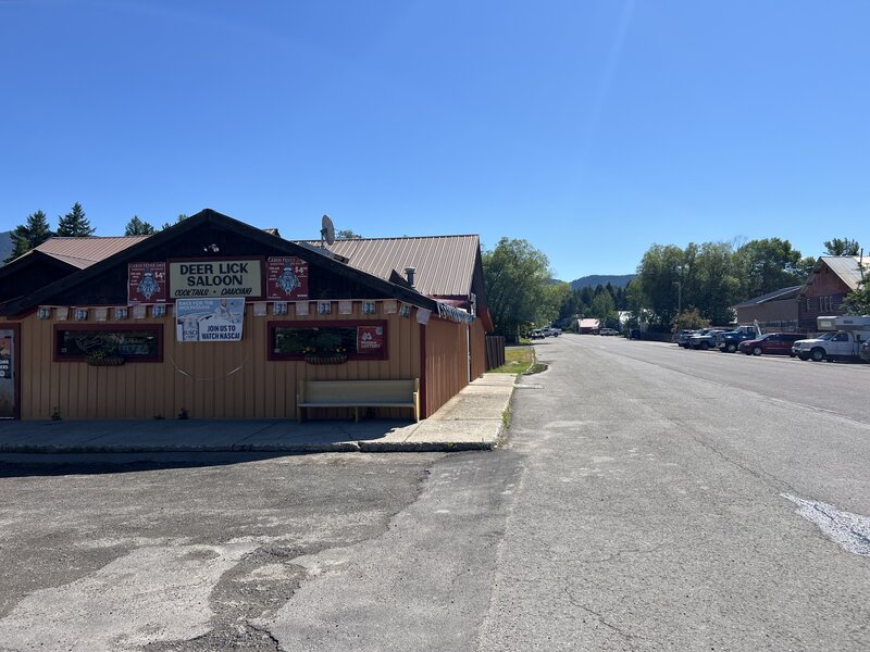 The famous Deer Lick Saloon as you head on South Fork Rd East,