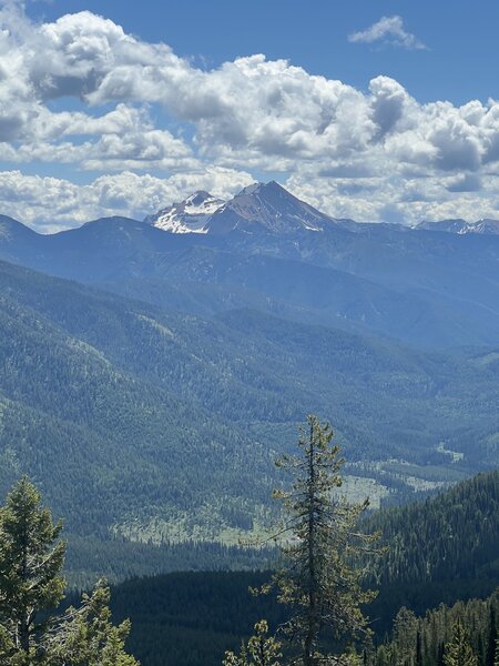 Beautiful view of Great Northern peak to the south.