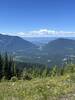 Looking West down Hungry Horse Canyon and into Columbia Falls and the Flathead Valley.