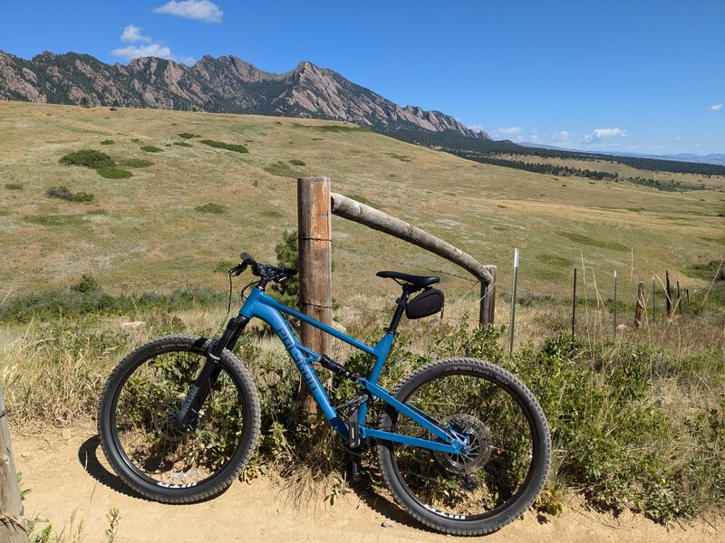 Beautiful views of the Flatirons.