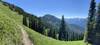 Looking out at Spring Slide Mountain.