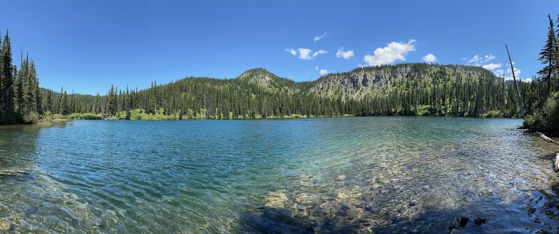 Looking back up from Trinkus Lake.