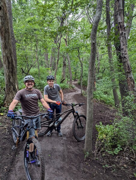 Local riders happy with their new trail.