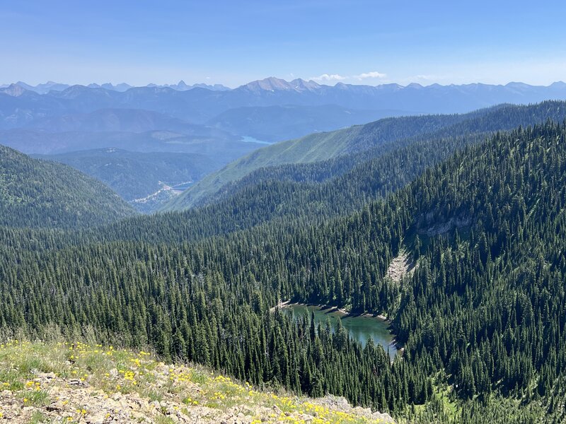 Great Northern Mountain, the Hungry Horse Dam, and views that explain exactly WHY we mountain bike.