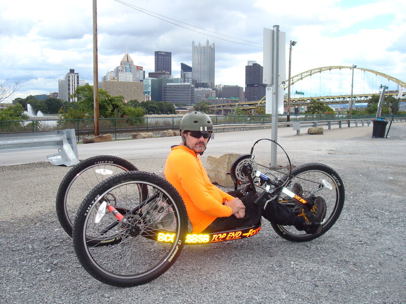 Out on the handcycle.