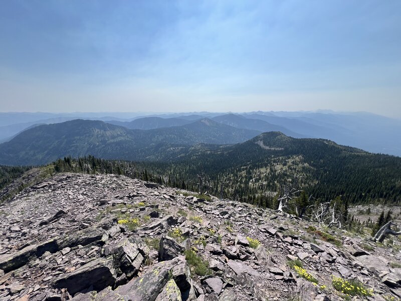 And now it's time for a long, screaming downhill. Hall peak, Hall lake....here we come!