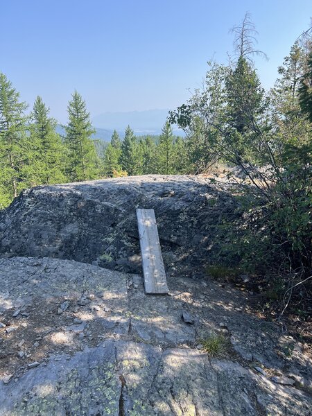 The bridge to the Smokejumper rock slabs.