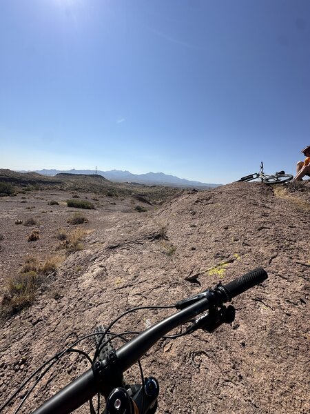 At the top of the downhill section on Skyline Loop.