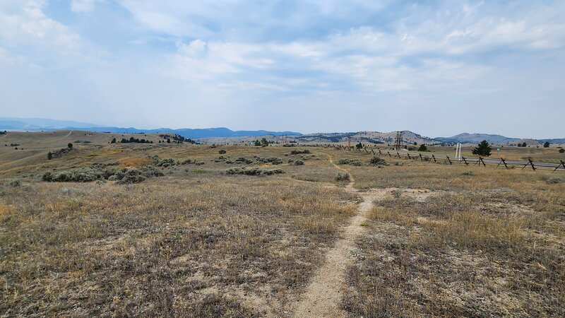 North Tech Trail looking west.