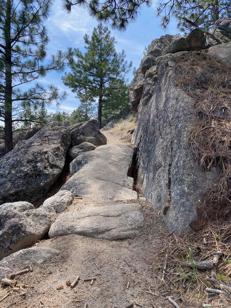 Stack Rock Ranch Rock feature on Stack Rock Trail.
