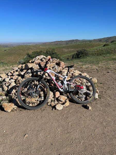 The rock pile at the top of Corrals.