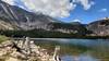 Hearst Lake with the slopes of Mt Haggin in the background is very beautiful.