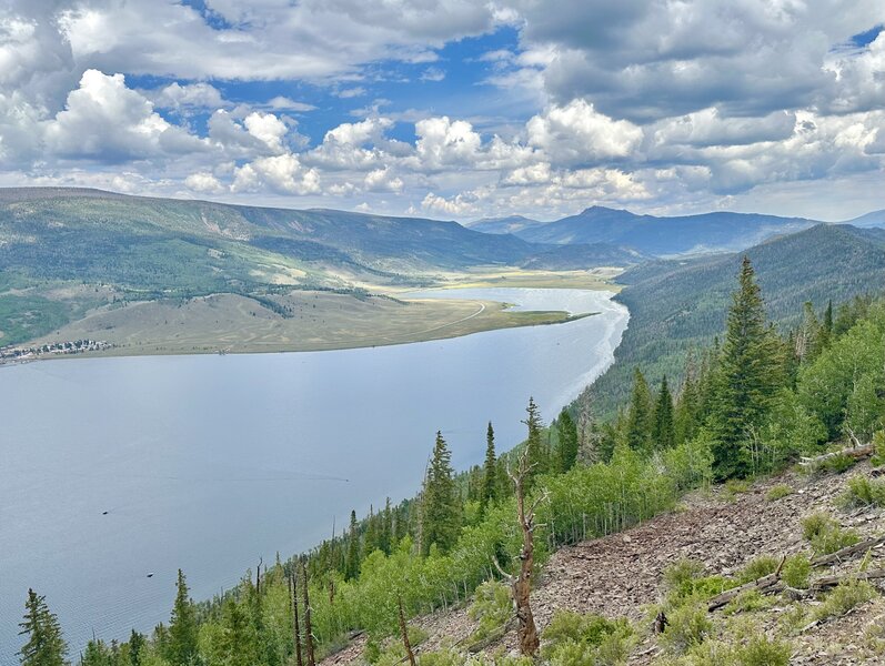 Looking north from the high ridge above Fish Lake.