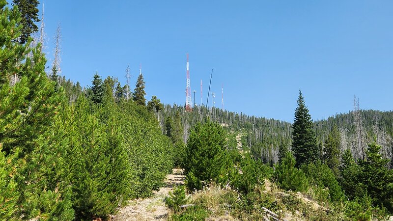 Excel Doubletrack leads up to the Access Road to Our Lady Statue on top of the Butte East Ridge.