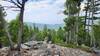 A viewpoint from the Continental Divide Trail looks towards the city of Butte.