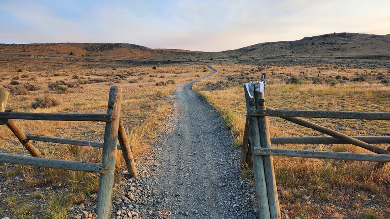 BLM #1 Trail leaves straight from the lowest and most easily accessible parking lot in Pipestone. It heads up towards an old railway line.