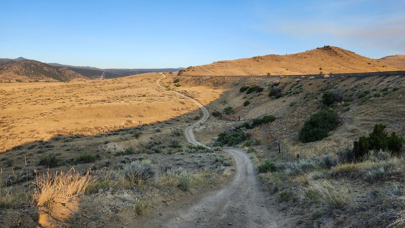 BLM #1 Trail is a fun doubletrack trail that snakes along beside an old railway line.