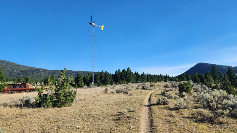 The windmill for which the Windmill Trail is known for.