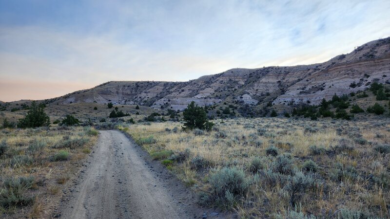 To the East of BLM #3 Trail there is interesting sandstone walls with pretty layering.