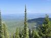 The views from the top of Murr Peak looking East back to McGregor Lake.