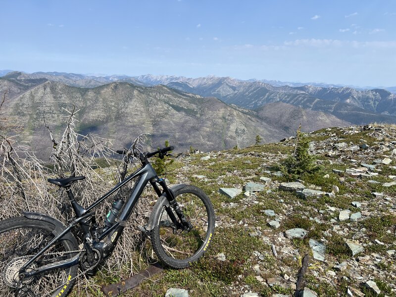 Tuchuck Peak looking towards the Canadian Rockies.