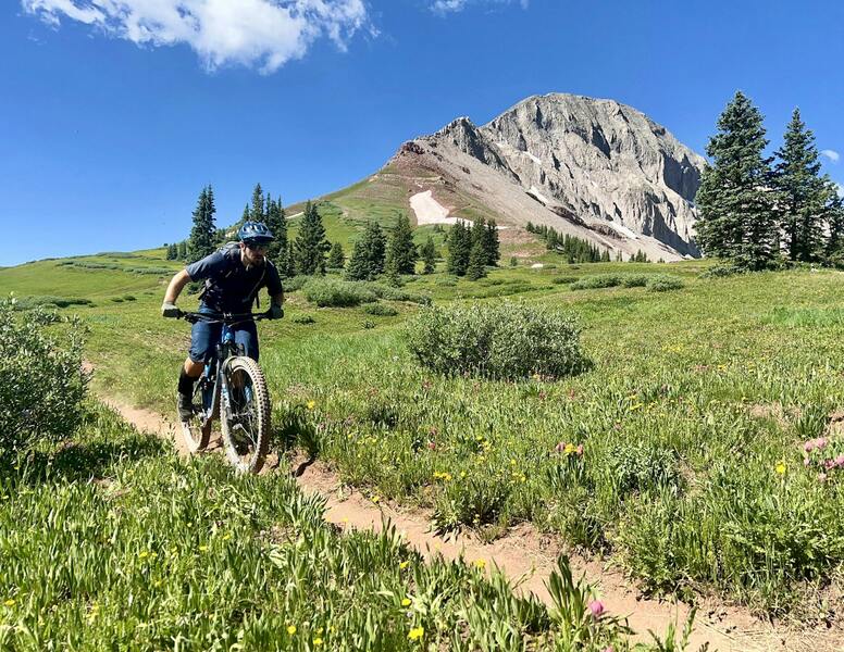 Riding Engineer Mountain Trail. Photo: Josh A.