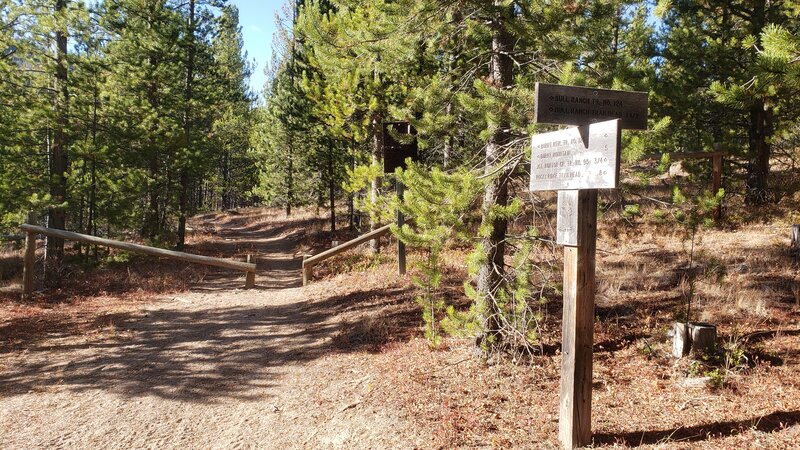 The bottom entrance to the Continental Divide singletrack.