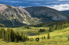 Looking down the valley near the top of the route.