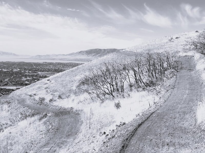 View from the trail to the northwest