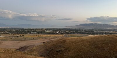 View over Lehi to Utah Lake.