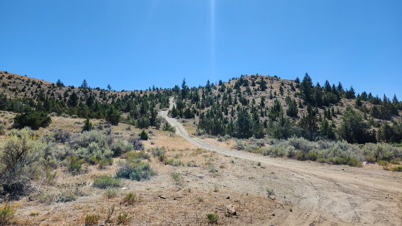 The last significant climb if you're heading East on BLM #14 Trail.