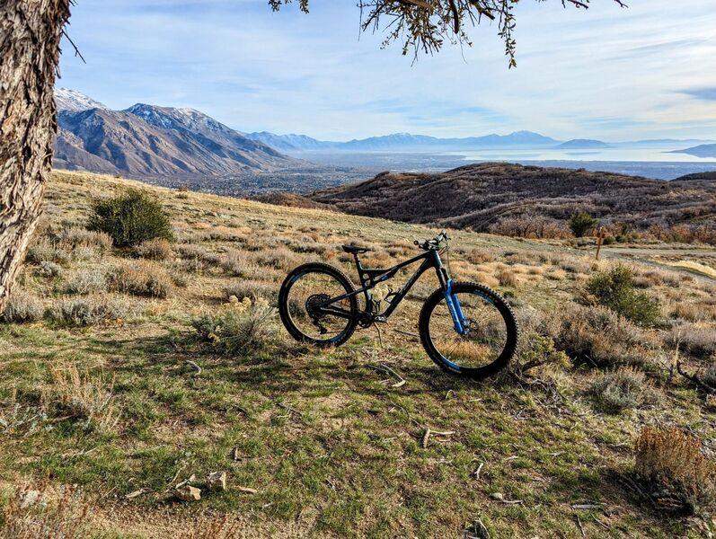 A quick rest before descending Jacob's Ladder DH.