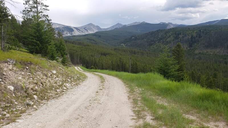 This gravel road has some beautiful views of MT Haggin.