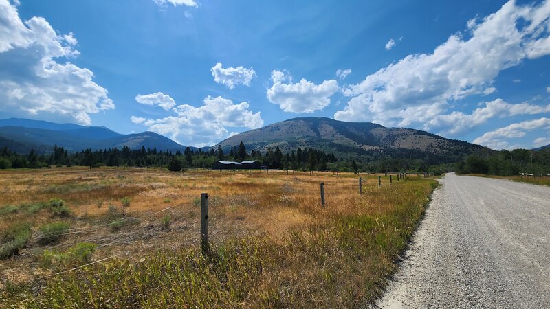 Garrity Mountain is shown from Stumptown Road.