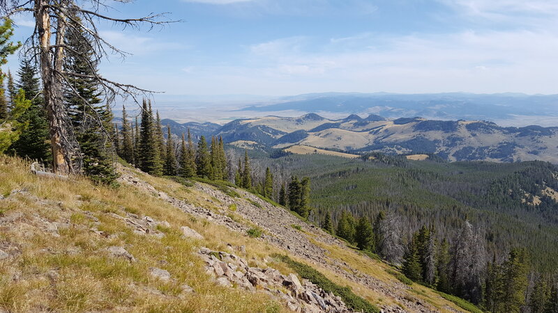 View from the Viewpoint on the side of the Burnt Mountain Trail.