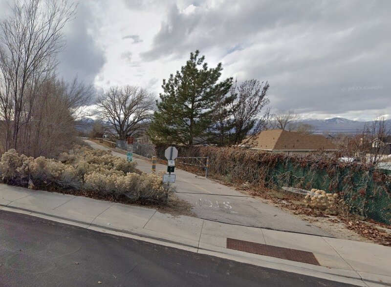 Bike Path at Road Crossing