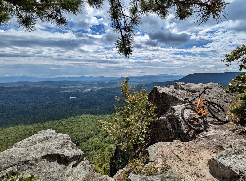 The view from one of the overlooks on the North Mountain Trail.