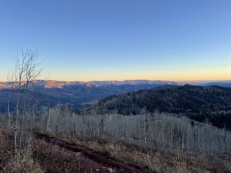 Looking toward Jones Creek from Pinkerton-Flagstaff.