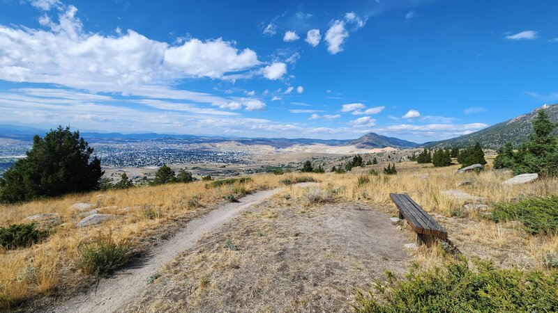 Best viewpoint on the Maud-S Loop Trail showing the City of Butte and the infamous Pit.