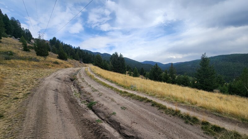 Looking up towards the Upper Blacktail Canyon on "Sketchy doubletrack" (this part isn't so bad!)