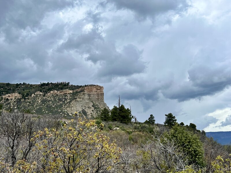 View of Perins Peak from Cliffrock Loop.